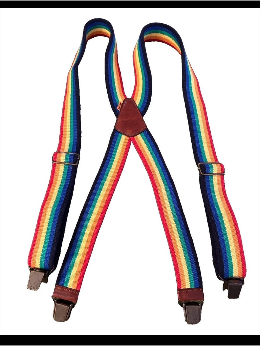 Vintage 70s 80s Levis Orange Tab Rainbow
Suspenders Braces Mork & Mindy